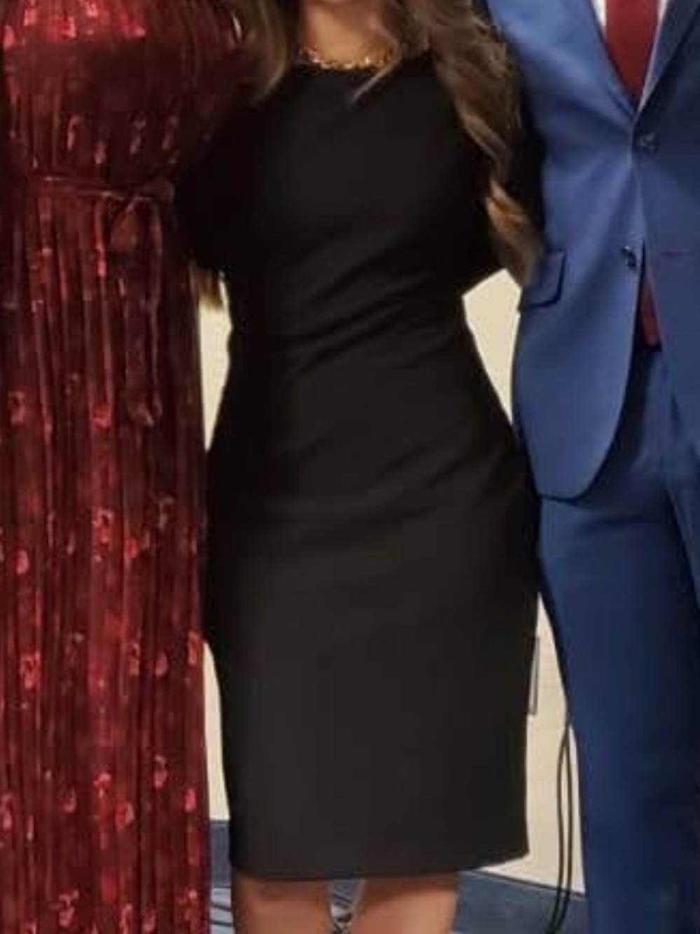 Calvin Klein Black Midi Sheath Dress